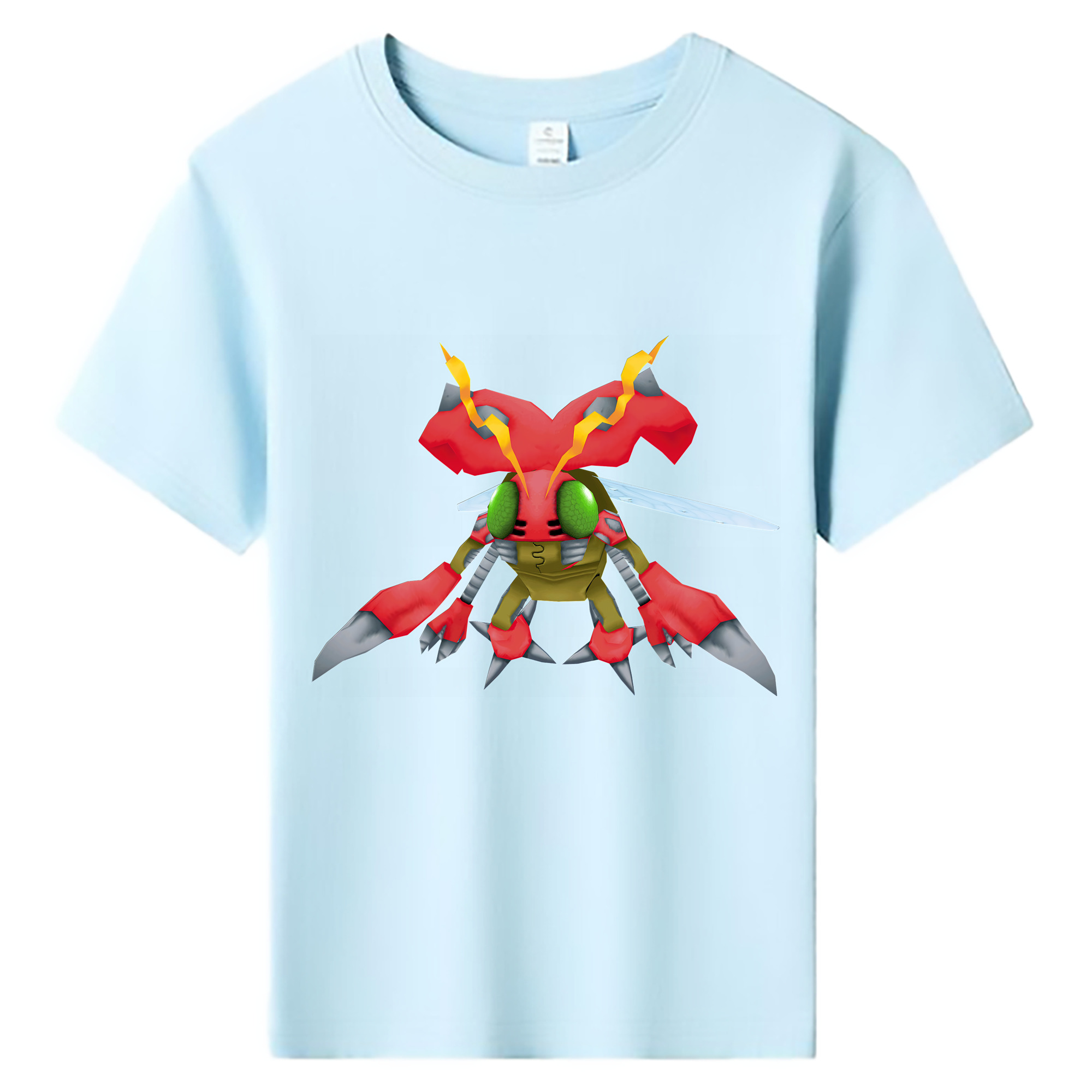 （画像用） Digimon デジタルモンスター/デジモン 綿100％キッズTシャツ（フロントプリント）